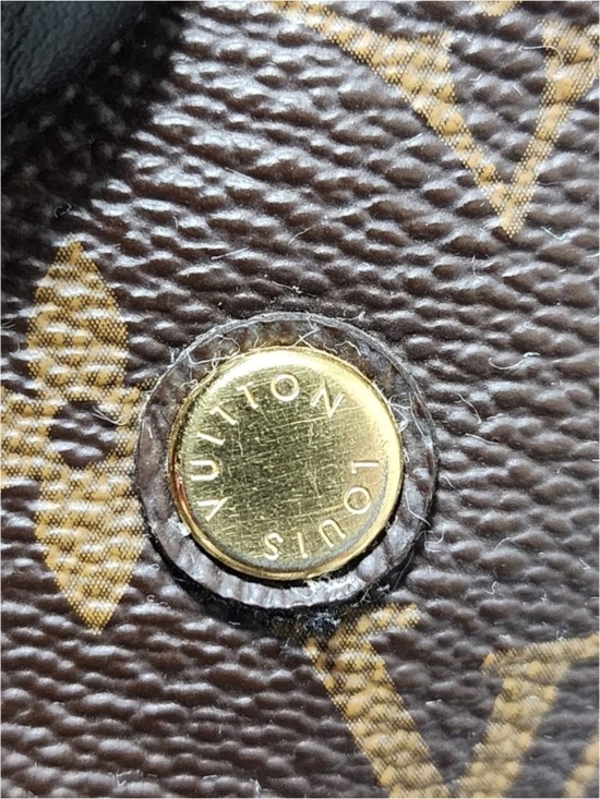 Authentic LOUIS VUITTON Monogram Canvas Montaigne MM Bag Brown - Picture 9 of 13